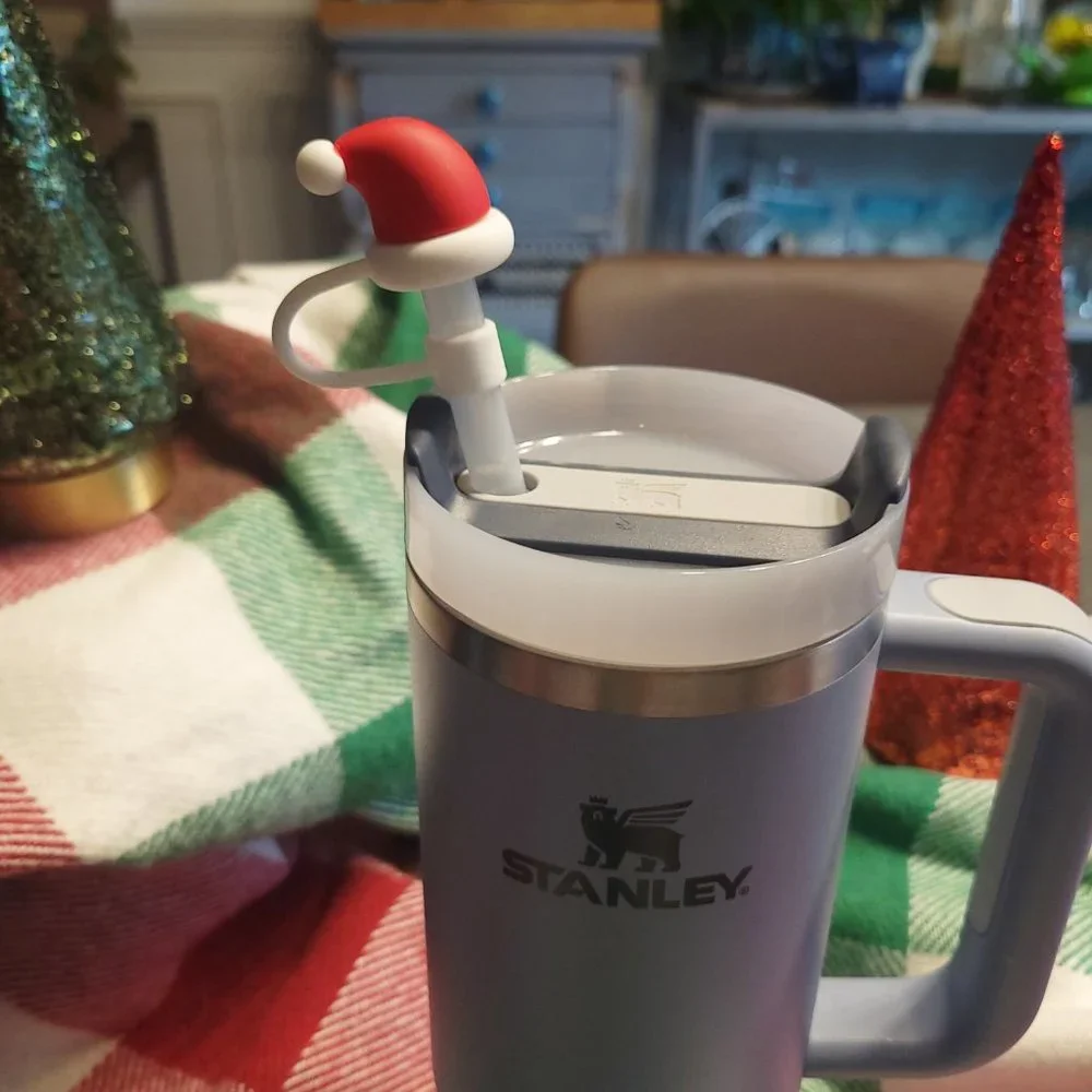 NEW 5pc Stanley Christmas Straw Topper Cup Cover Accessory Stocking Stuffer - Picture 4 of 10